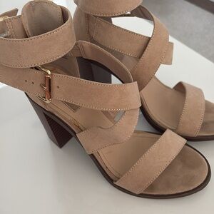 Tan heels.